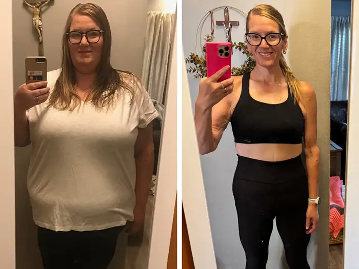Before and after result